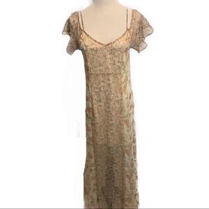 Band of Gypsies Floral Maxi Dress Sz S